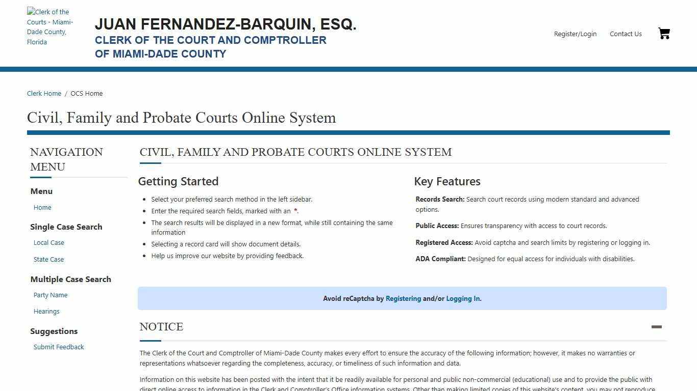 OCS Home – Miami-Dade County OCS